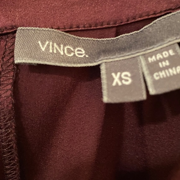 Vince Silk Halter Mini Dress - size XS - Burgundy Wine - Picture 8 of 12